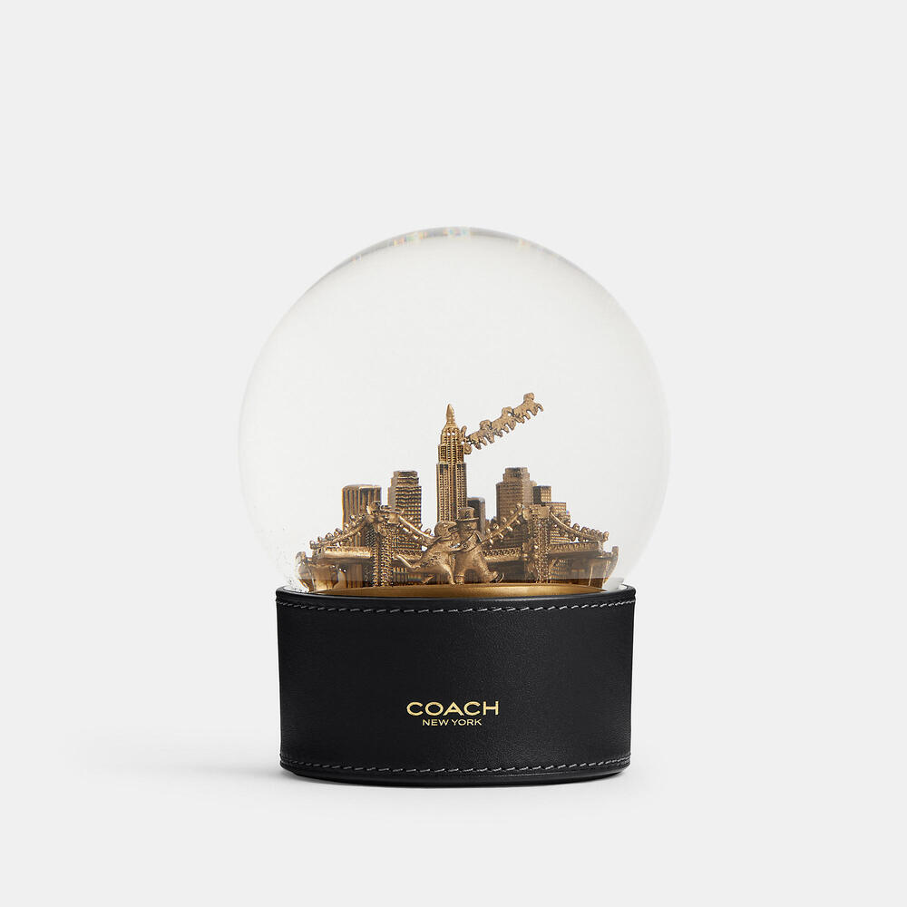 Coach Snow Globe With Rexy And Snowman